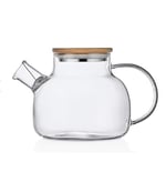 Deconox Vakumlu Bambu Kapaklı Isıya Dayanıklı Borosilikat Cam Demlik, Süzgeçli (1000 ML) | Teapot.Deconox Vakumlu Bambu Kapaklı Borosilikat Cam Demlik – Süzgeçli ve Isıya Dayanıklı Teapot (1000 ML)