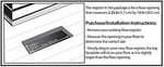 Decor Grates 2 inch 12 inç Gotik Black Steel Floor Register, AGH212-BLK