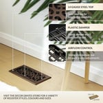 Decor Grates 4-inç 10 inç kaydırma Floor Register, Kahverengi, SPH410-RB