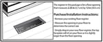 Decor Grates AJH212-NKL 5 cm x 30,5 cm Oriental Zemin Kayıt, Fırçalanmış Nikel