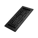 Decor Grates AJH410-BLK Oriental Kat Kaydı, 10x25 cm, Dokulu Siyah