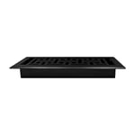 Decor Grates AJH410-BLK Oriental Kat Kaydı, 10x25 cm, Dokulu Siyah