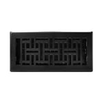 Decor Grates AJH410-BLK Oriental Kat Kaydı, 10x25 cm, Dokulu Siyah