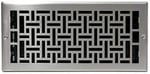 Decor Grates AJL614W-NKL Oriental Duvar Kaydı, 15,5 cm x 30,5 cm, Nikel