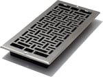 Decor Grates AJL614W-NKL Oriental Duvar Kaydı, 15,5 cm x 30,5 cm, Nikel