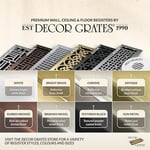 Decor Grates oryantal Floor dizini, Gümüş, AJH410-NKL