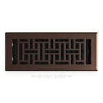 Decor Grates Oryantal Zemin Menfezi, 10x30.5 cm, Bronz