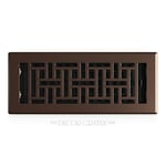Decor Grates Oryantal Zemin Menfezi, 10x30.5 cm, Bronz