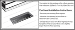 Decor Grates PL212-BLK-10 Panjurlu Plastik Zemin Kaydı, 6x30 cm, Siyah - Seçenekler: 2x12 Inches, 4x10 Inches