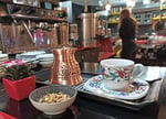 DEDE Copper - IST Serisi (Orta-9.6 fl.oz) - En Kalın Katı Bakır Oyma Türk Yunan Arapça Cezvesi, Ocak Üstü Kahve Makinesi, Cezve, Jezve, Jazva, Jazzve, Ibrik, Briki (Mat)