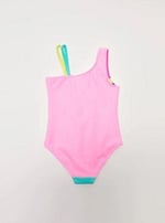 DEEP BEACH Askılı Renk Bloklu Çocuk Mayo NEON FUŞYA 8-9 Yaş