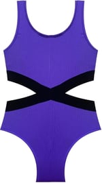 DEEP BEACH Kız çocuk mayokini DB200568CM MOR 7-8 Yaş