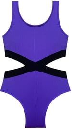 DEEP BEACH Kız çocuk mayokini DB200568CM MOR 7-8 Yaş