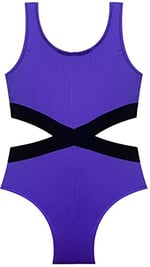 DEEP BEACH Kız çocuk mayokini DB200568CM MOR 11-12 Yaş