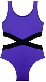DEEP BEACH Kız çocuk mayokini DB200568CM MOR 7-8 Yaş