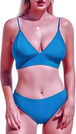 DEEP BEACH MAVİ KAPLI BİKİNİ TAKIM DB200051BT MAVİ 42
