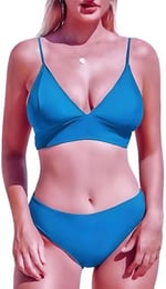 DEEP BEACH MAVİ KAPLI BİKİNİ TAKIM DB200051BT MAVİ 40