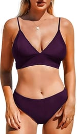 DEEP BEACH MÜRDÜM KAPLI BİKİNİ TAKIM DB200051BT MÜRDÜM 36