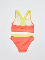 DEEP BEACH Sarı Baskılı kız çocuk bikini takım DB200745BT SARI BLOKLU 11-12 Yaş