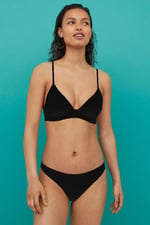 DEEP BEACH SİYAH KAPLI BİKİNİ TAKIM DB200051BT SİYAH 38