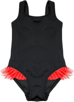 DEEP BEACH SİYAH KIRMIZI FIRFIR DETAYLI KIZ ÇOCUK MAYO DB200618CM SİYAH-KIRMIZI 6-7 Yaş