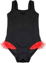 DEEP BEACH SİYAH KIRMIZI FIRFIR DETAYLI KIZ ÇOCUK MAYO DB200618CM SİYAH-KIRMIZI 6-7 Yaş