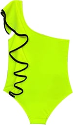 DEEP BEACH Sutaşı detaylı kız çocuk mayo DB200740CM NEON SARI 10-11 Yaş
