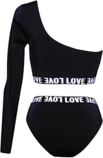 DEEP BEACH TEK KOLLU BIKINI TAKIM DB200512BT SİYAH 38