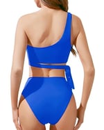 DEEP BEACH YANDAN BAĞLAMALI BİKİNİ TAKIM DB200706BT MAVİ 36