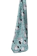 DEEPERLOVE Blue Zebra Muslin Çok Amaçlı Örtü