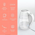 Deerma Sh30W 1,7Lt Mavi Işıklı Cam Kettle & Su Isıtıcı