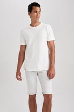 DeFacto B2915AX Denim Bermuda Şort Erkek