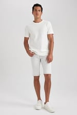 DeFacto B2915AX Denim Bermuda Şort Erkek