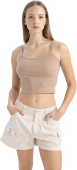 DeFacto Coool Fitted Vücuda Oturan Fitilli Kaşkorse Basic Düz Atlet