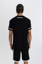 DeFacto DeFactoFit NBA Chicago Bulls Regular Fit Bisiklet Yaka Kısa Kollu Tişört Siyah XS