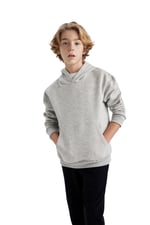 DeFacto Erkek Çocuk Regular Fit Kapüşonlu Sweatshirt