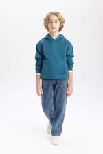 DeFacto Erkek Çocuk Regular Fit Kapüşonlu Sweatshirt