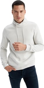 DeFacto Erkek Regular Fit Şal Yaka Sweatshirt