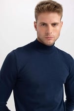 DeFacto Erkek Regular Fit Yarım Balıkçı Yaka Kazak