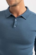 DeFacto Erkek Slim Fit Polo Yaka Kazak