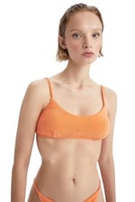 DeFacto Kadın Fall in Love Regular Fit Havlu Kumaş Bikini Üstü