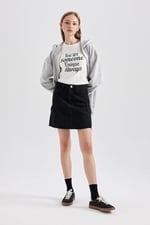 DeFacto Kadın Kargo Fit Jean Mini Etek