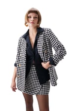 DeFacto Kadın Oversize Fit Tweed Blazer