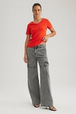 DeFacto Kadın Slim Fit Kısa Kollu Tişört