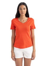 DeFacto Kadın Slim Fit Kısa Kollu Tişört