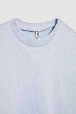 DeFacto Kız Çocuk Regular Fit Bisiklet Yaka Sweatshirt