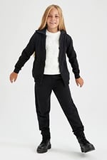 DeFacto Kız Çocuk Regular Fit Okula Dönüş Kapüşonlu Hırka - Seçenekler: 4/5 Y, 5/6 Y, 6/7 Y, 7/8 Y, 8/9 Y, 9/10 Y, 10/11 Y, 11/12 Y...