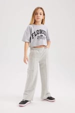 DeFacto Kız Çocuk Wide Leg Pantolon