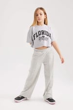 DeFacto Kız Çocuk Wide Leg Pantolon