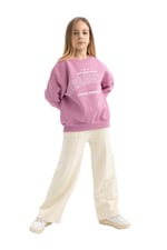 DeFacto Kız Çocuk Wide Leg Pantolon